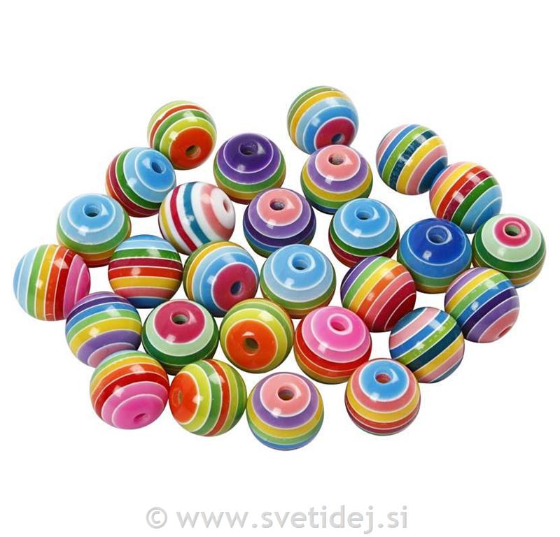 Pisane perle 12 mm, 700 ml