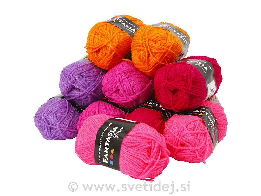 Fantazija akrilna preja, set 10x50 g