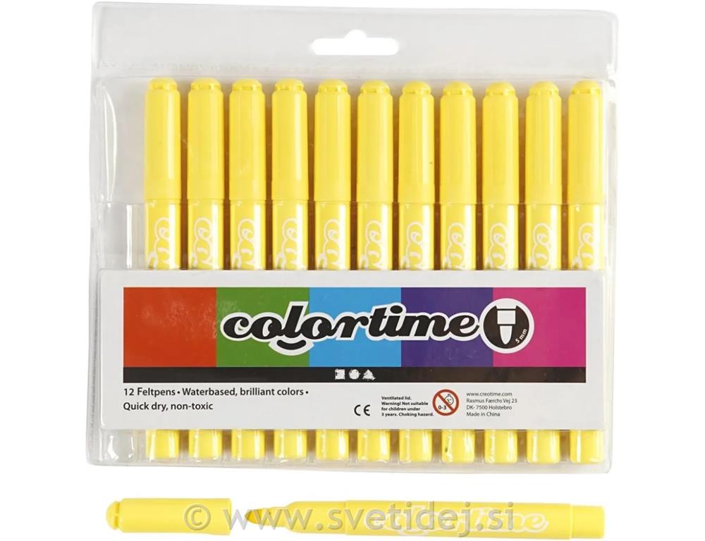 Colortime flomastri 5 mm, set 12