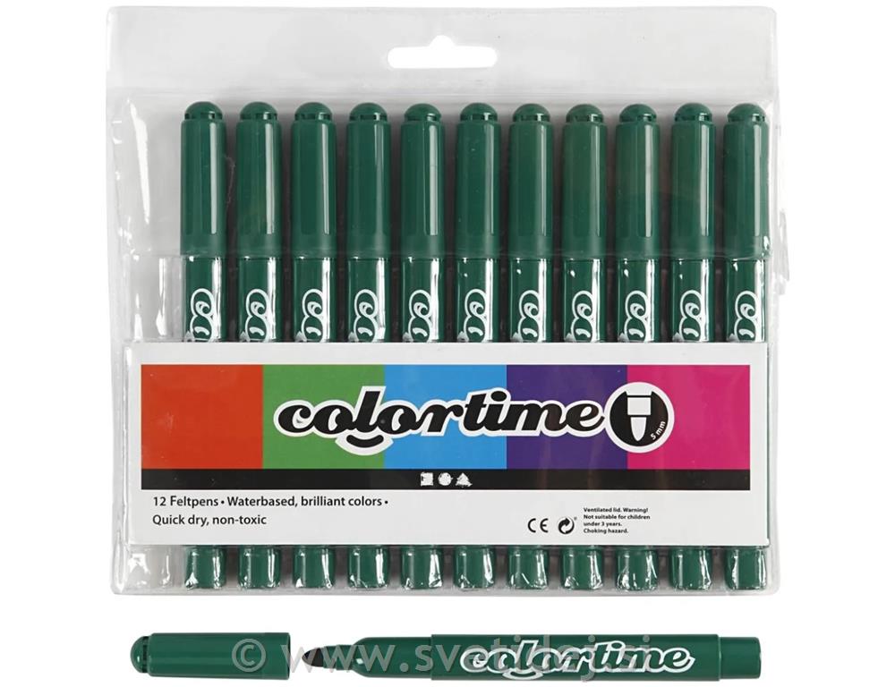 Colortime flomastri 5 mm, set 12