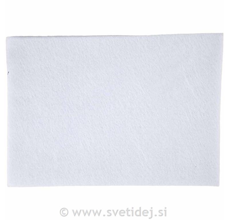 Filc 21x30 cm, bel, set 10