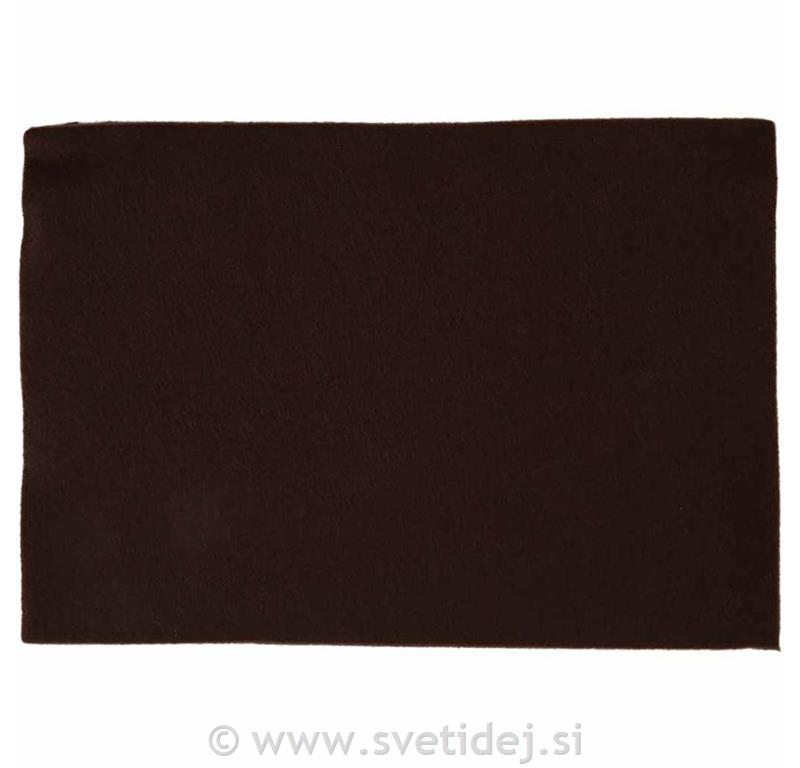 Filc 20x30 cm, rjav, set 10