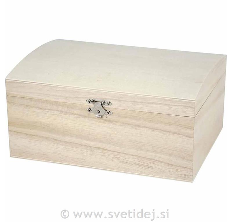 Lesena skrinja 21,5x15,8x10,6 cm
