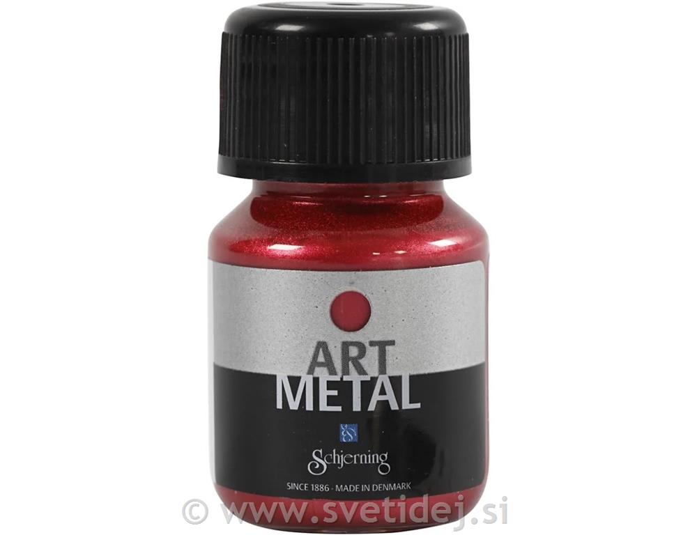 Art Metal barva 30 ml RDEČA
