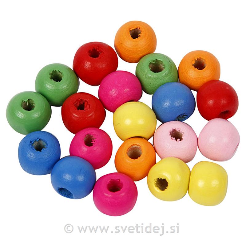 Lesene perle, 8 mm, set 500 g