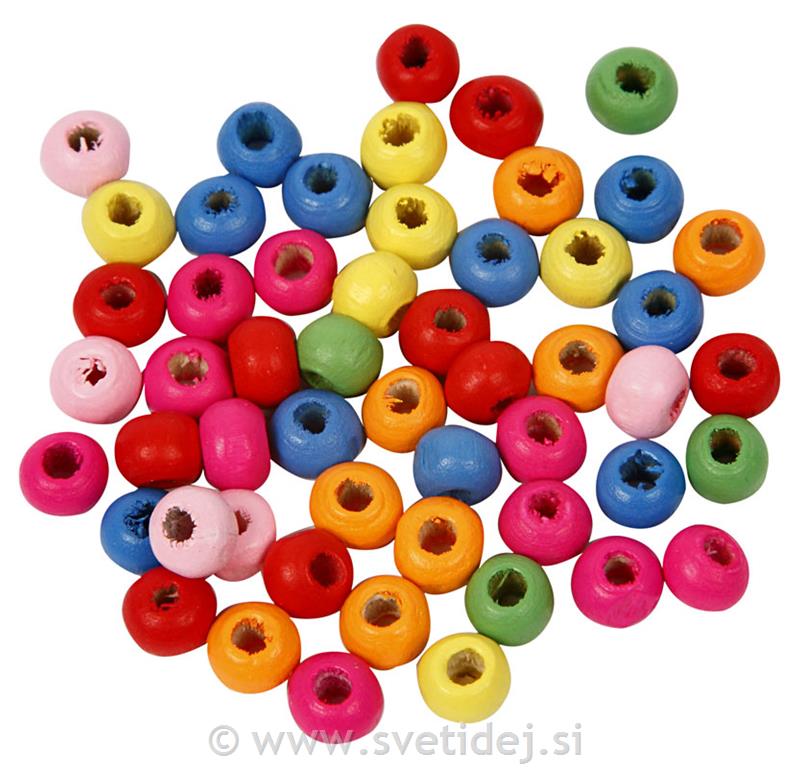 Lesene perle, 4 mm, set 300 g