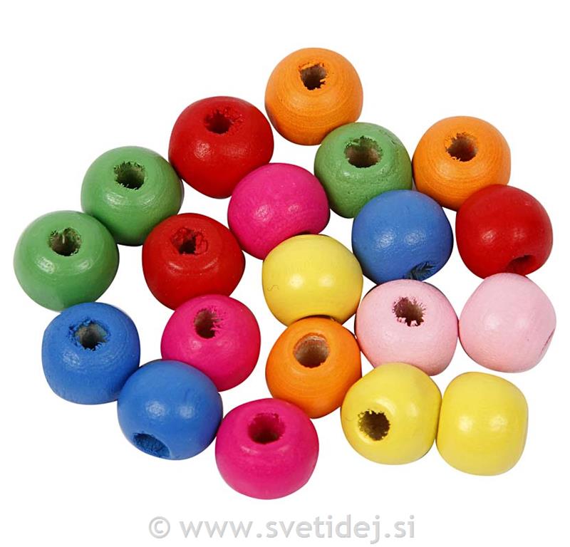 Lesene perle, 12 mm, set 500 g