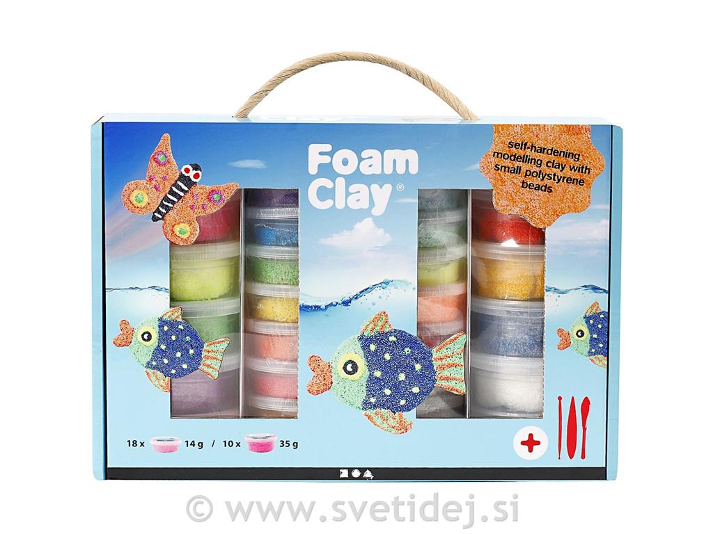 Foam Clay set 10x35 g, 18x14 g