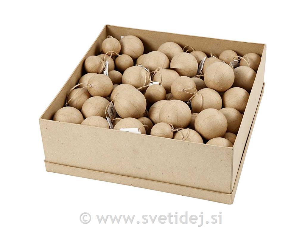 Okraski kroglice 4+5+6 cm, set 105