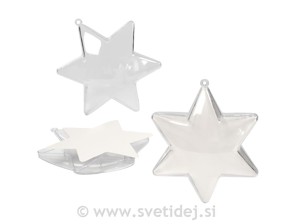 Zvezde dvodelne 10 cm, set 5