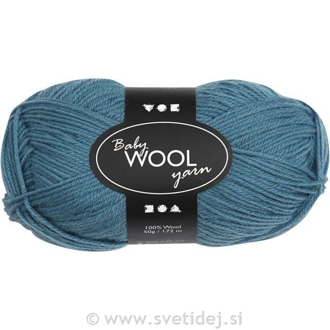 Baby 100% volna turkizna, 50 g