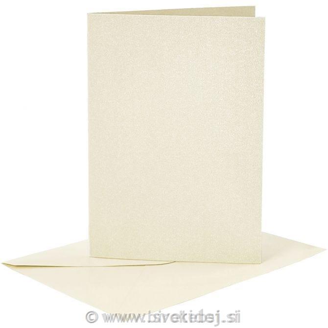 Kuverta&vizitka 11,5x16,5 cm, set 4