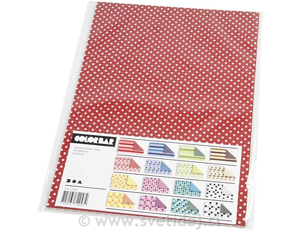Design papir 21x30 cm, set 6