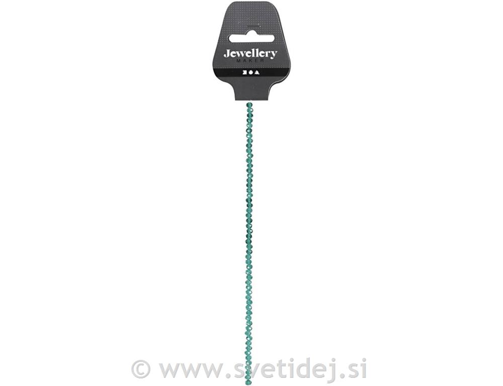 Brušene steklene perle 4mm, luknja 1mm