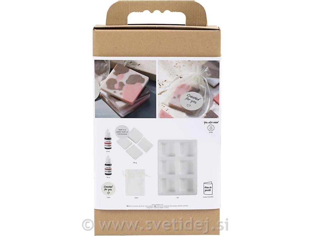 Komplet za izdelavo mila, kvadrat,