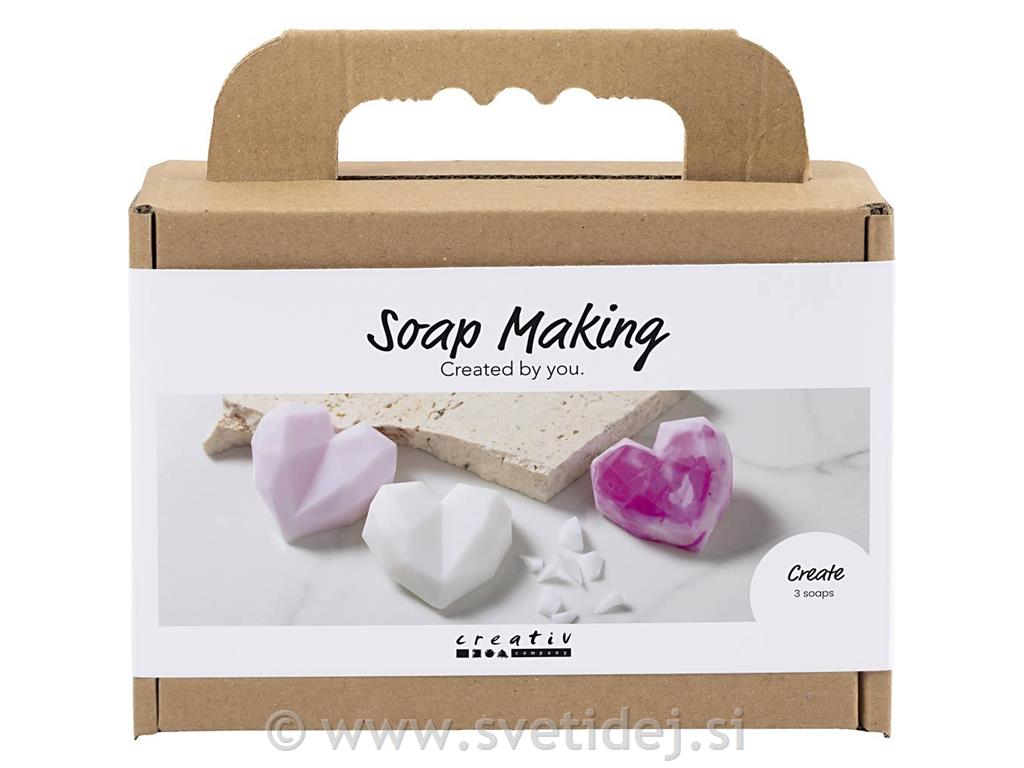 Mini komplet za izdelavo mila, srca, roz