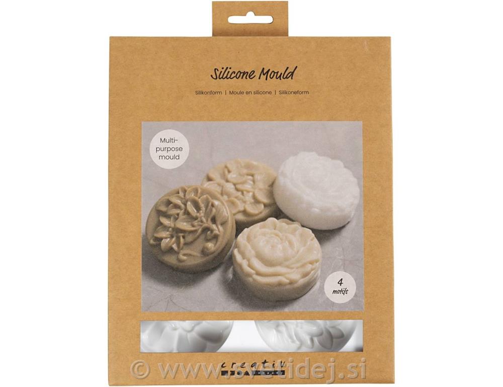 Silikonski kalup, 4 kos