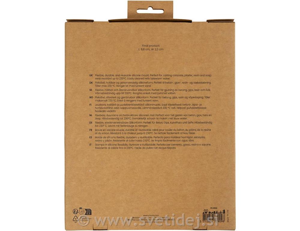 Silikonski kalup, 4 kos