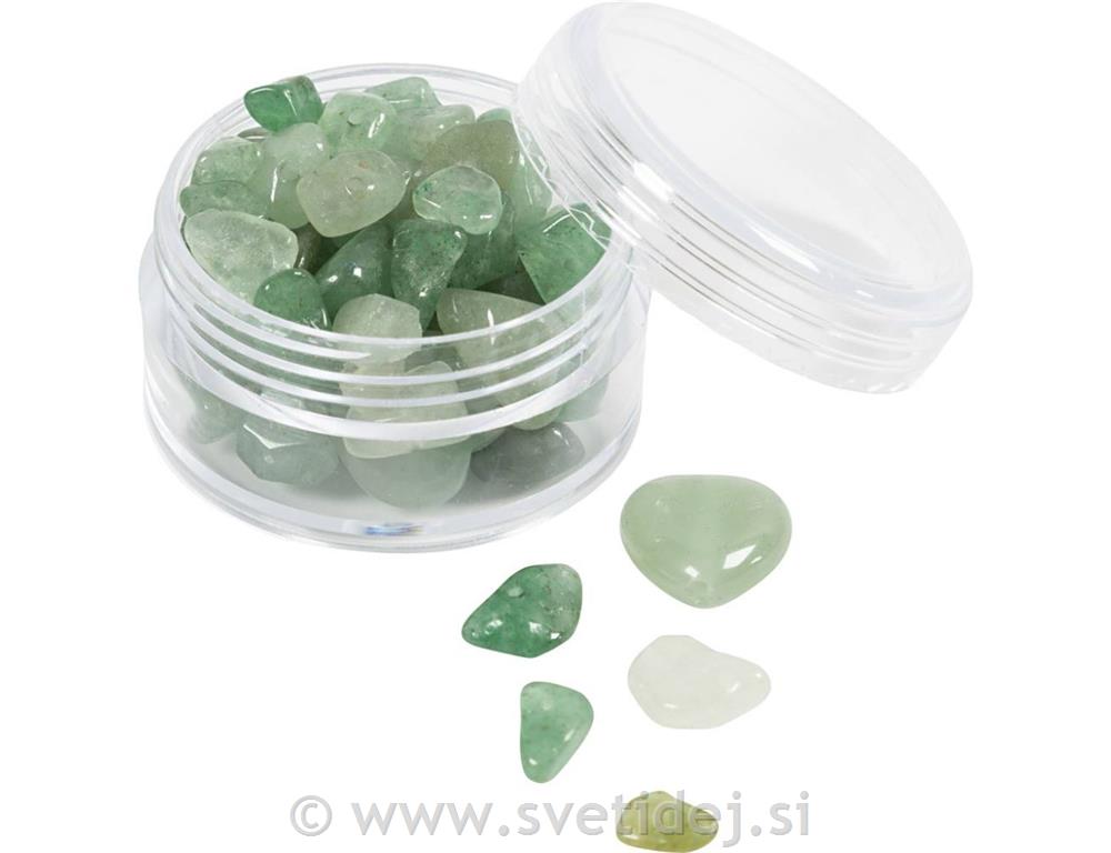 Kristalne perle 63 kosov, aventurin