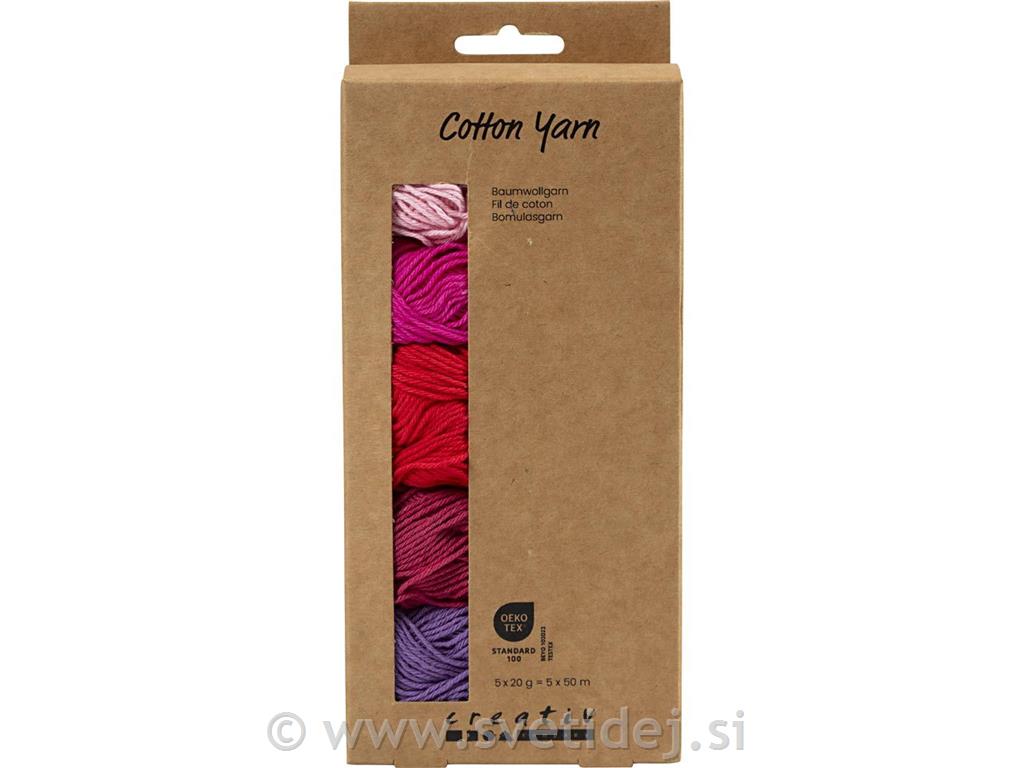 Bombažna preja, pink