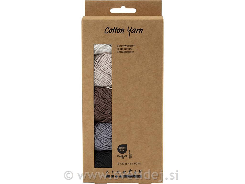 Bombažna preja, rjava