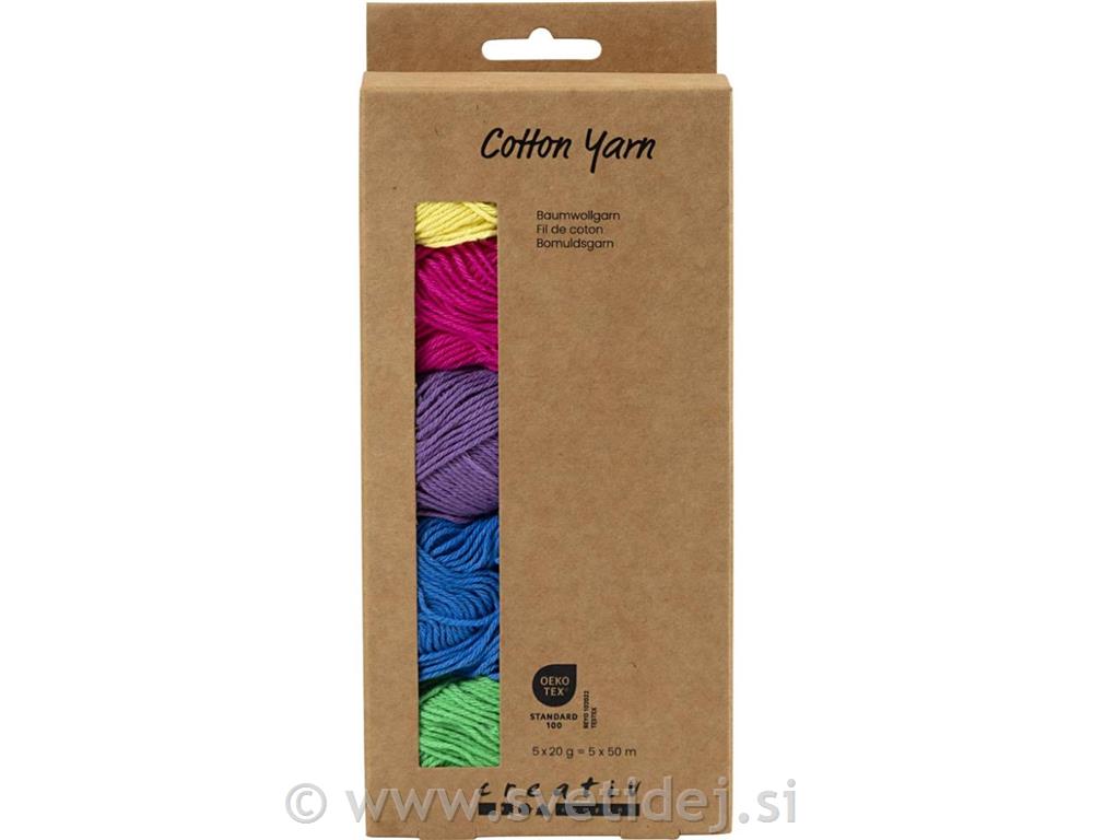 Bombažna preja, žive barve