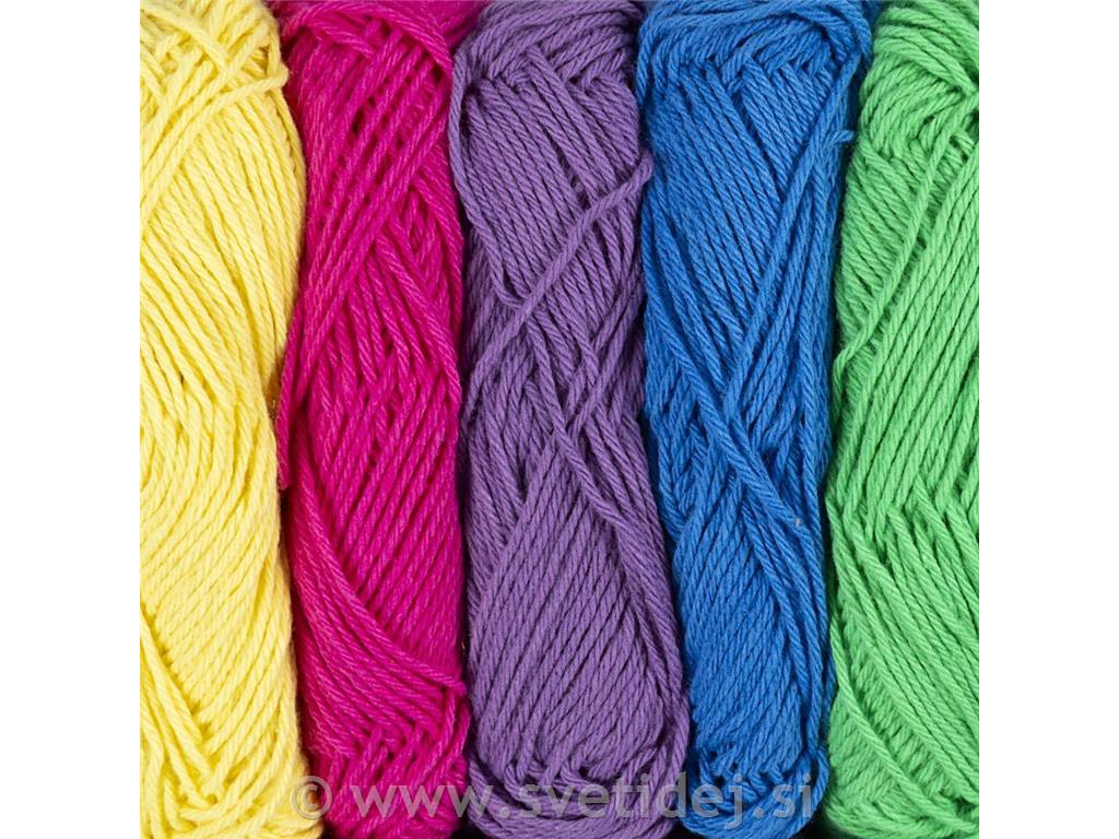 Bombažna preja, žive barve