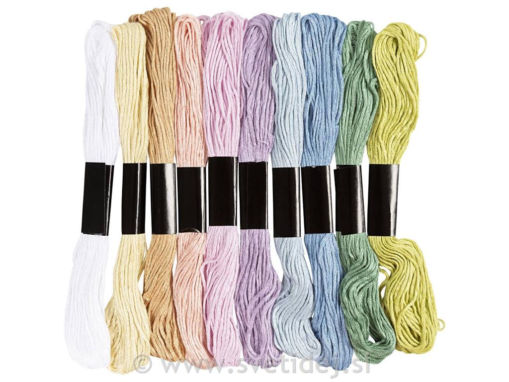 Bombažna preja, pastelne barve