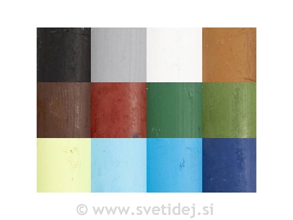 Oljni pasteli, 12 kos