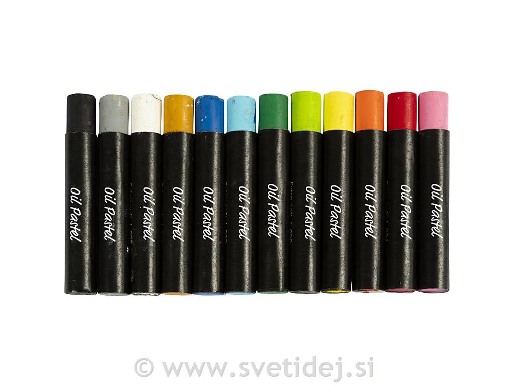 Oljni pasteli, 12 kos