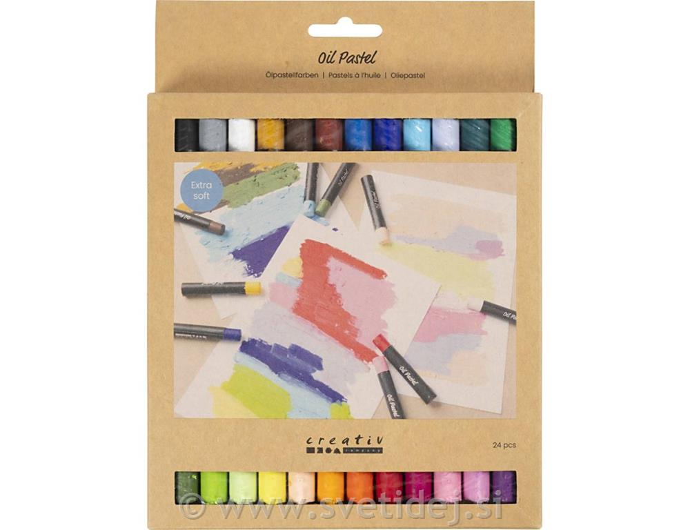 Oljni pasteli, 24 kos