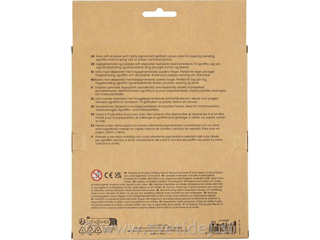 Oljni pasteli, 24 kos