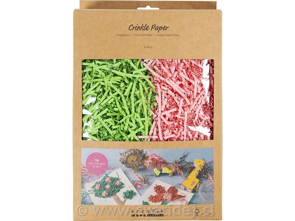 Naguban/zmečkan papir, 2x50g