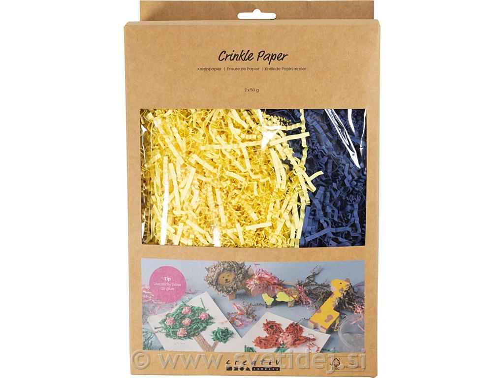 Naguban/zmečkan papir, 2x50g