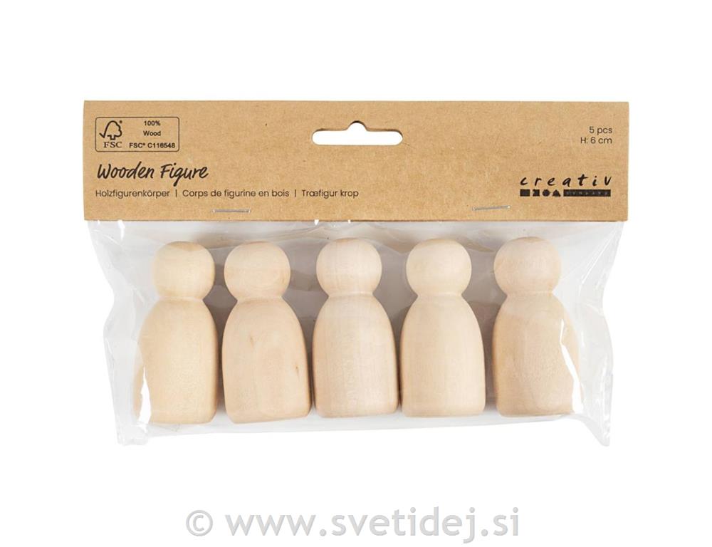 Leseno telo figure, 5 kos