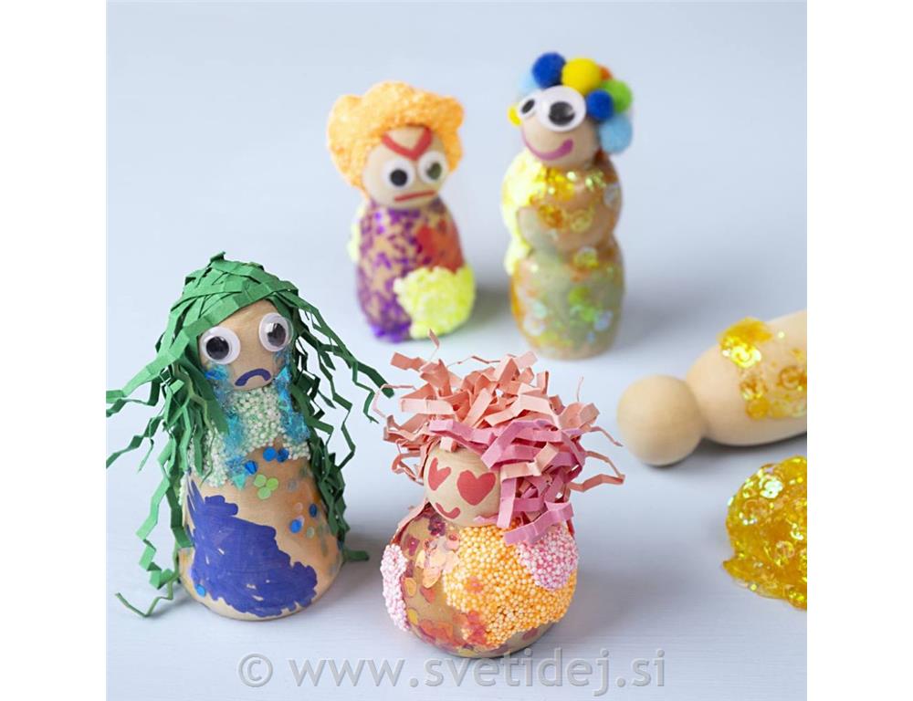 Leseno telo figure, 5 kos