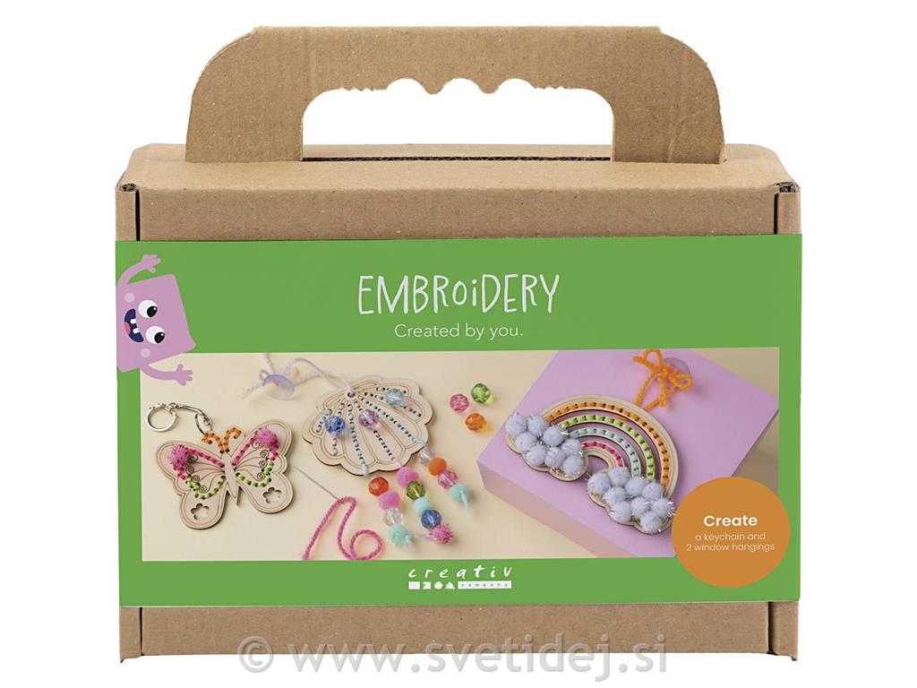 Mini ustvarjalni komplet za vezenje