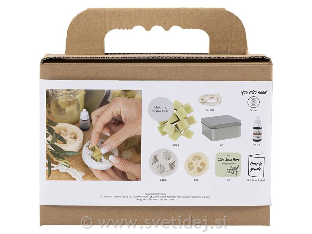 Mini komplet za izdelavo mila, školjke,