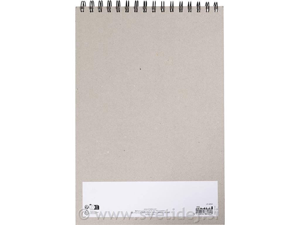 Blok za barvne pastele z zaščitnimi list