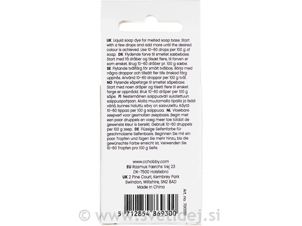 Barva za milo 10ml zelena