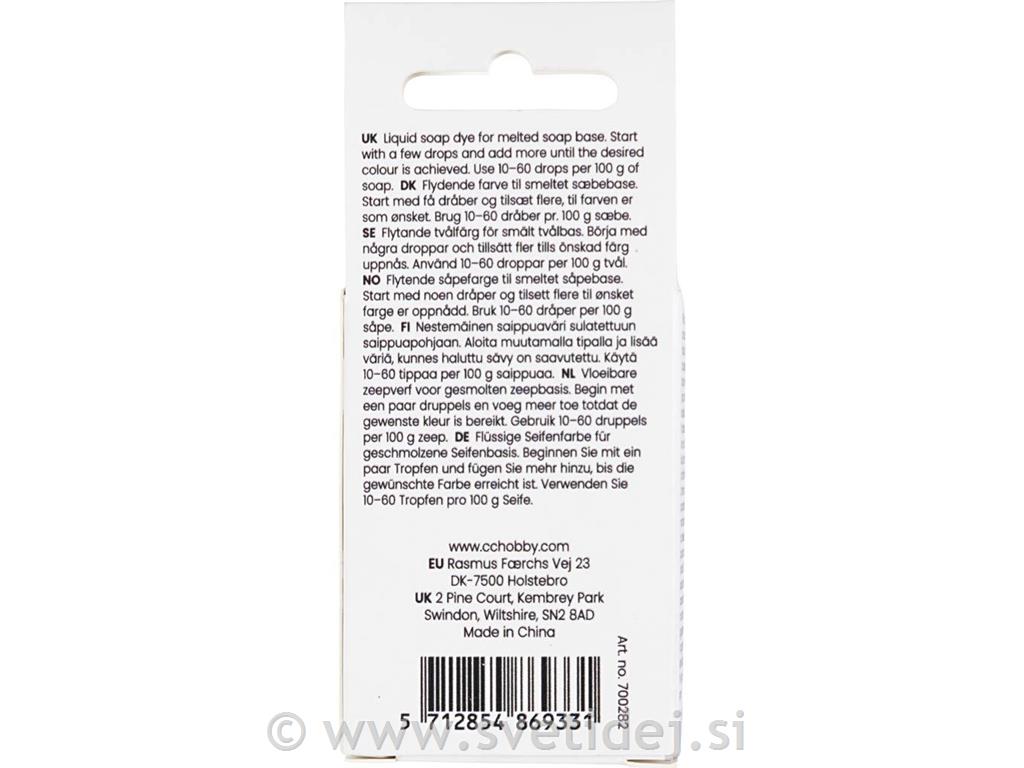 Barva za milo 10ml roza