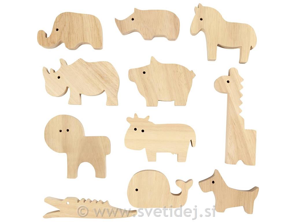 Lesene živali, set 44 kos