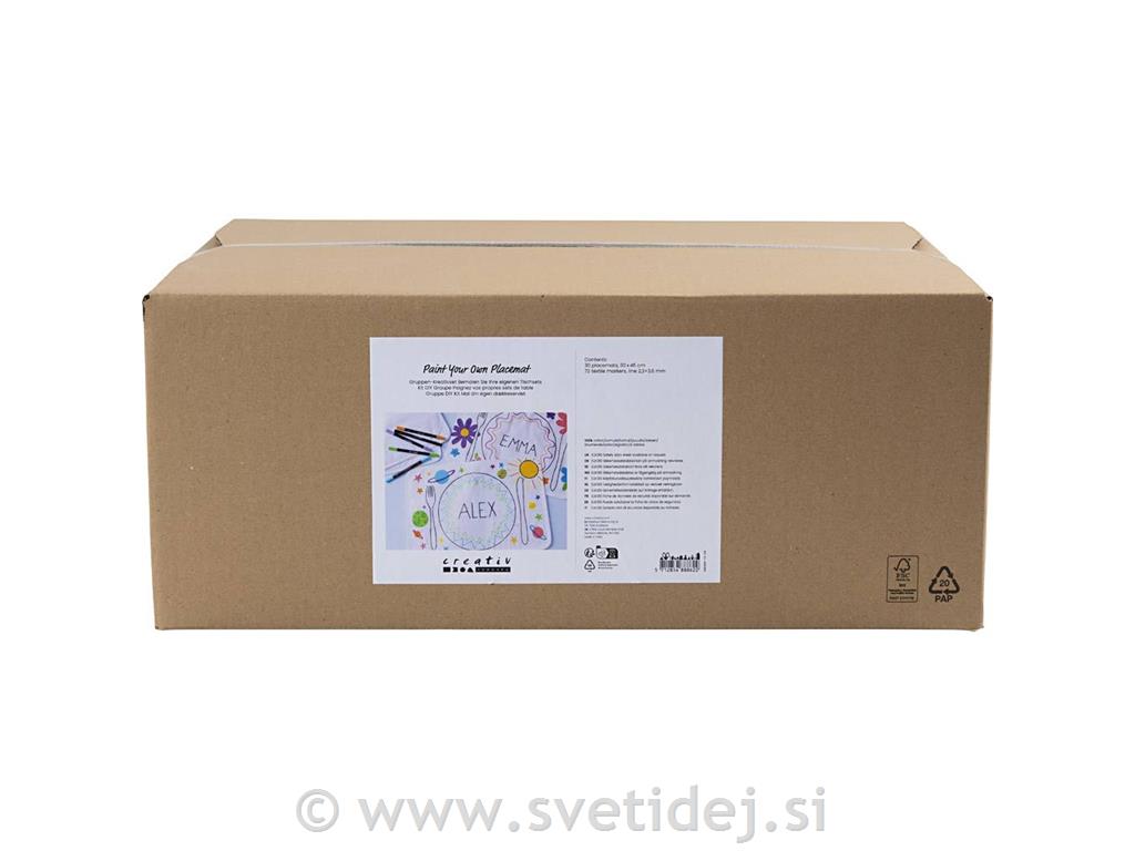 Ustvarjalni komplet-pobarvaj prtičke