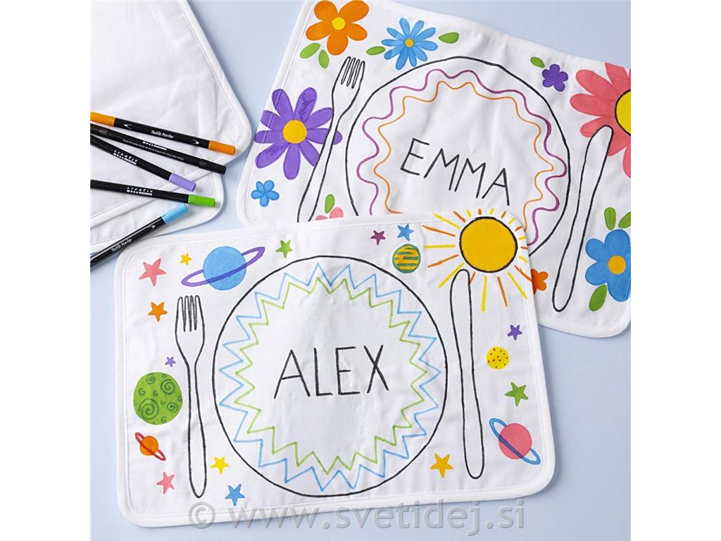 Ustvarjalni komplet-pobarvaj prtičke