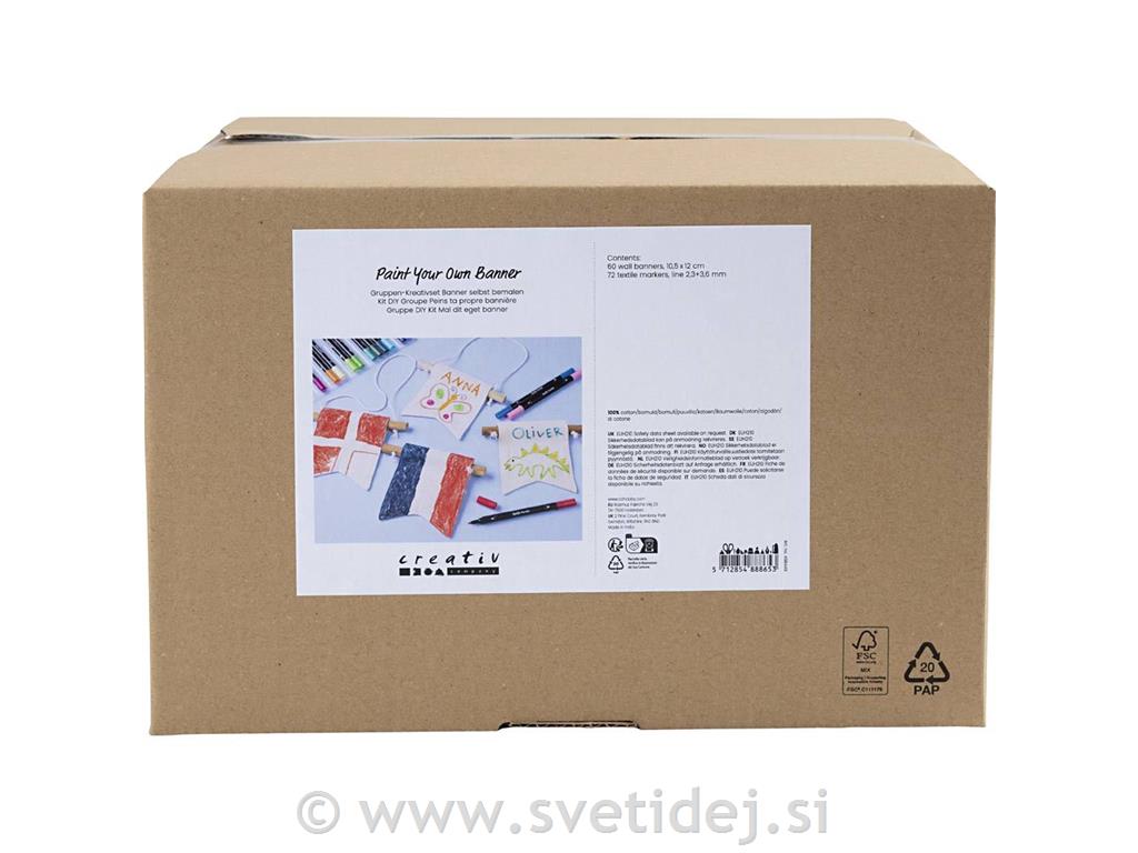 Ustvarjalni komplet - naredi svoj baner