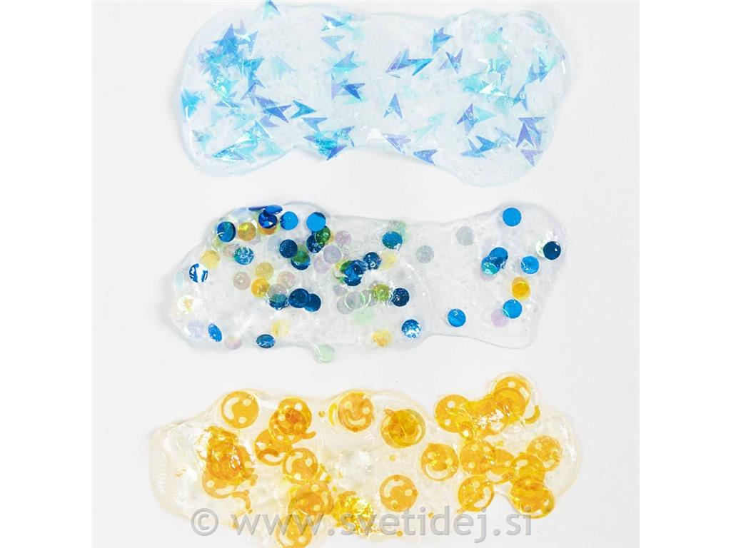 Glina z bleščicami, 3x60g