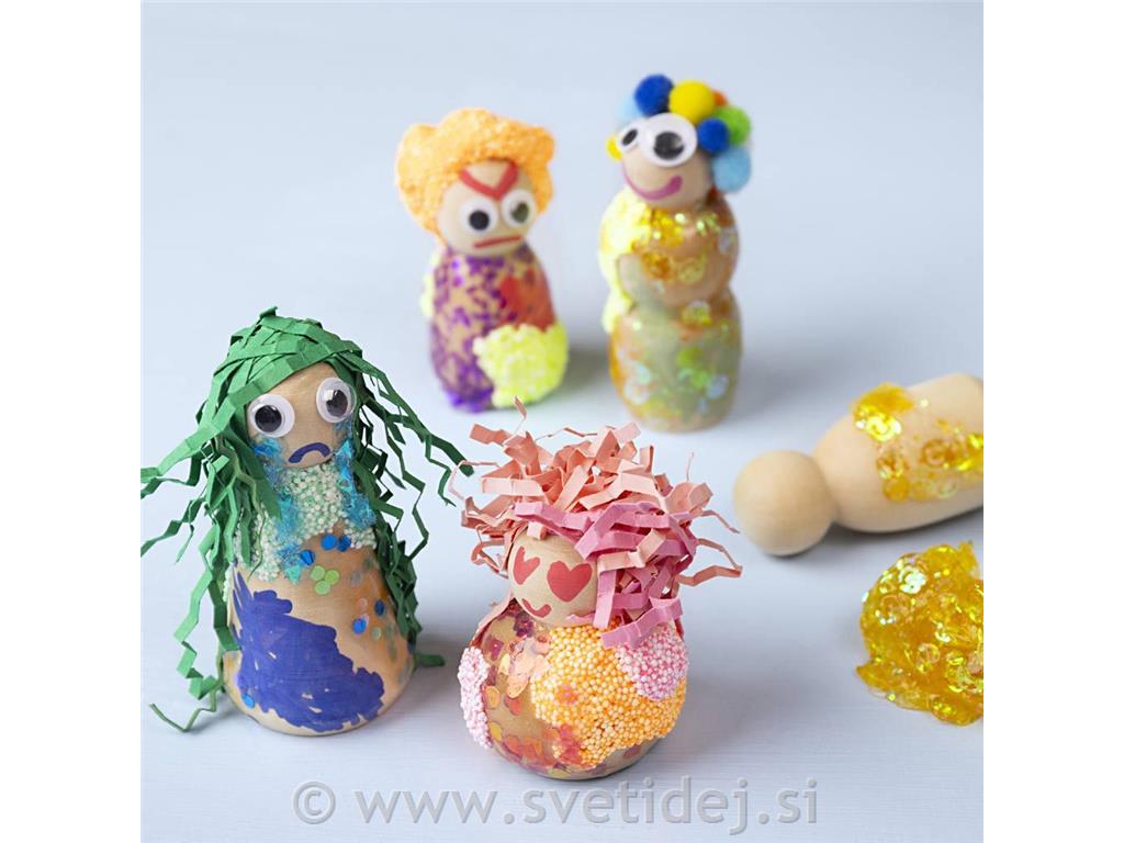 Glina z bleščicami, 3x60g