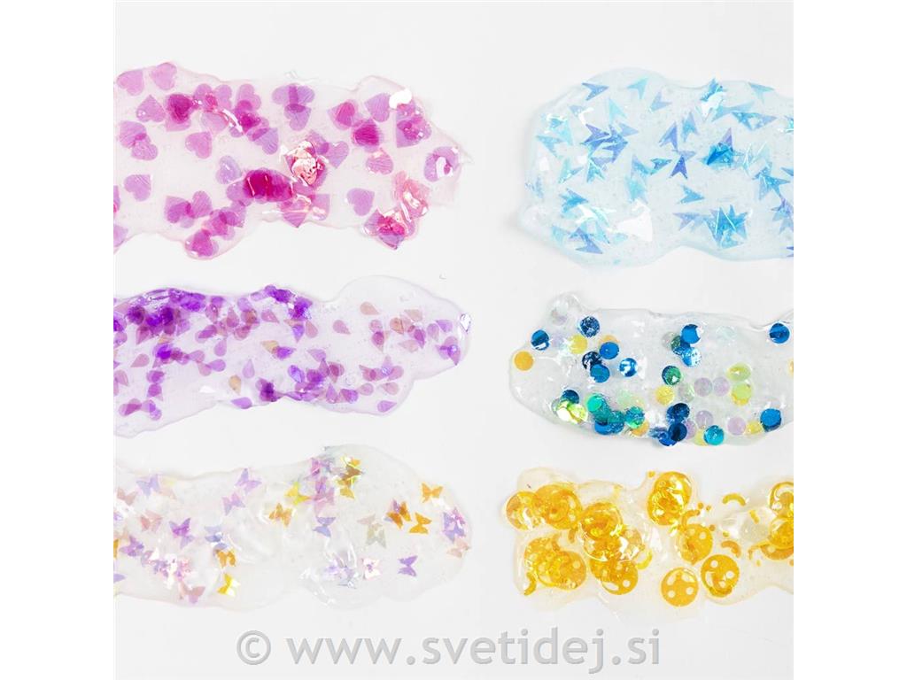 Glina z bleščicami 6x60g