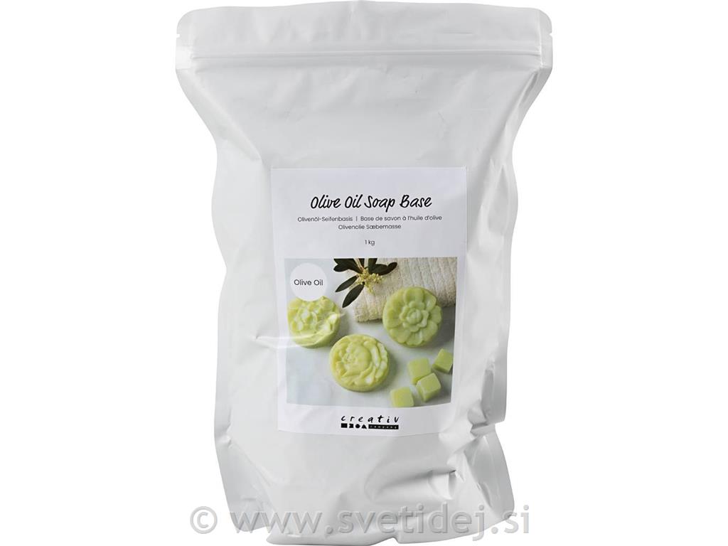 Milna osnova z oljčnim oljem, zrnca,