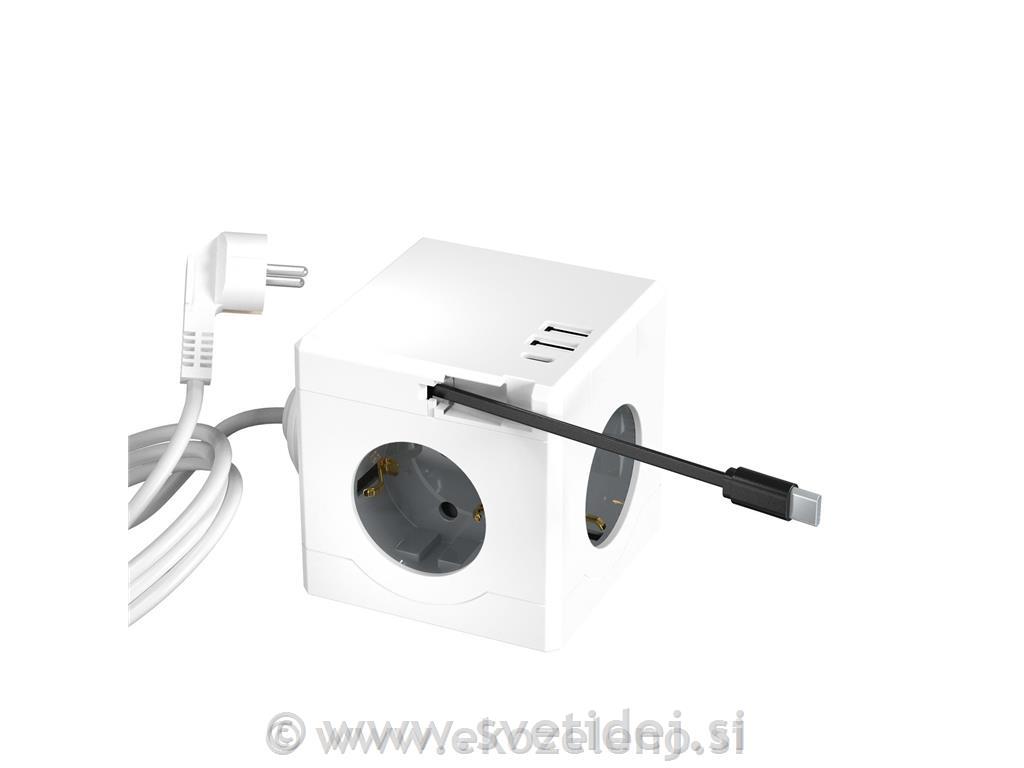 Razdelilnik Power Cube, 3 vtičnice